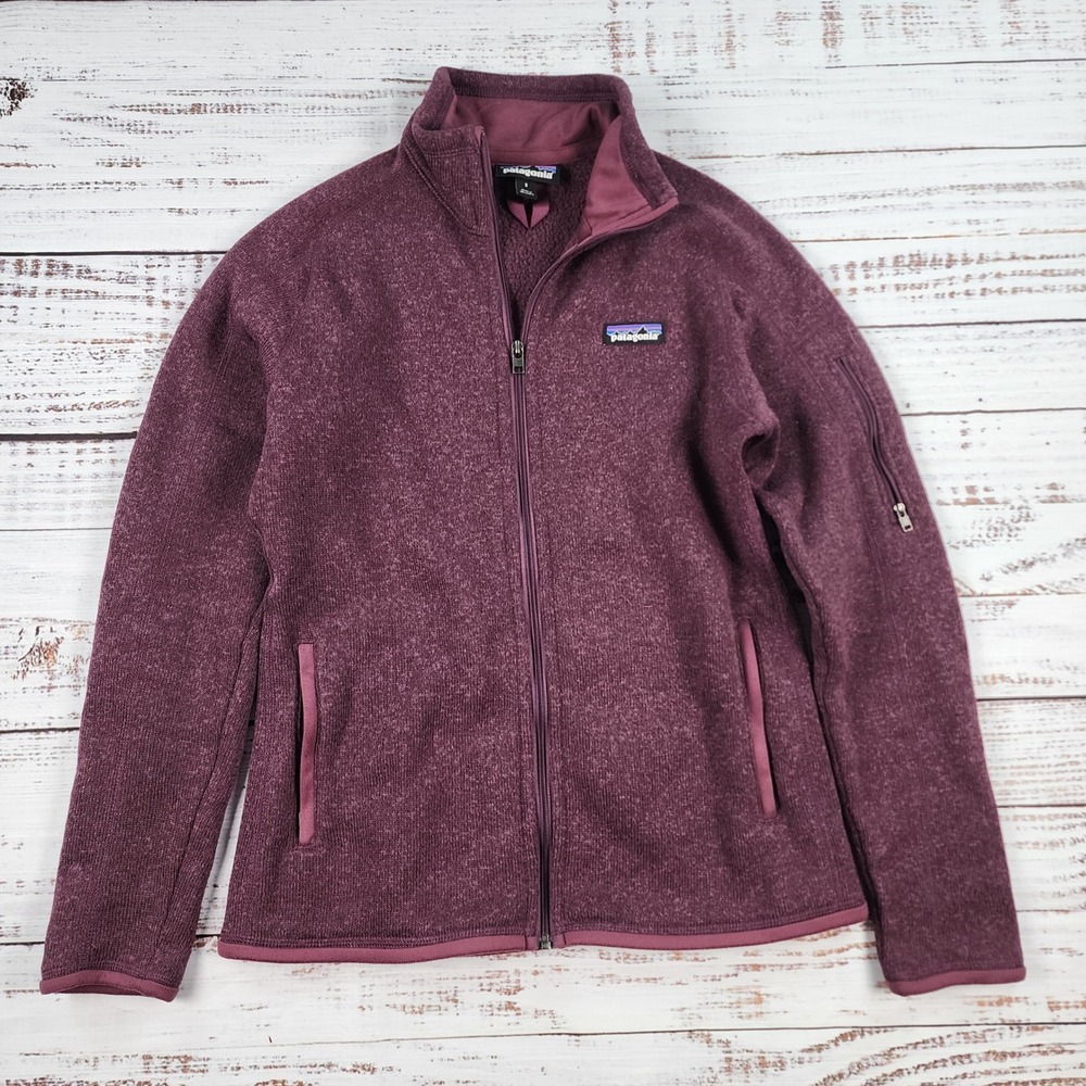 Patagonia Better Sweater Full Zip Fleece Jacket Womens S Purple Heather 25543